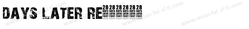 days later re字体转换